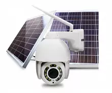 Беспроводная автономная поворотная 4G камера 2Мп с солнечной панелью на 120Вт Ps-Link SBM120W20